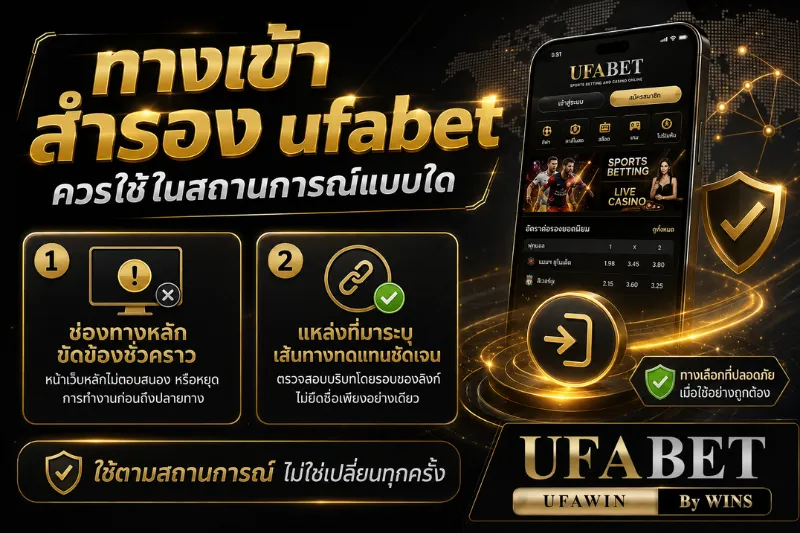 ทางเข้า สำรอง ufabet