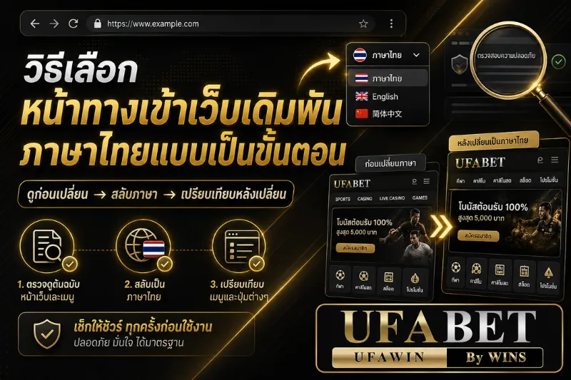 ทางเข้า ufabet ภาษาไทย